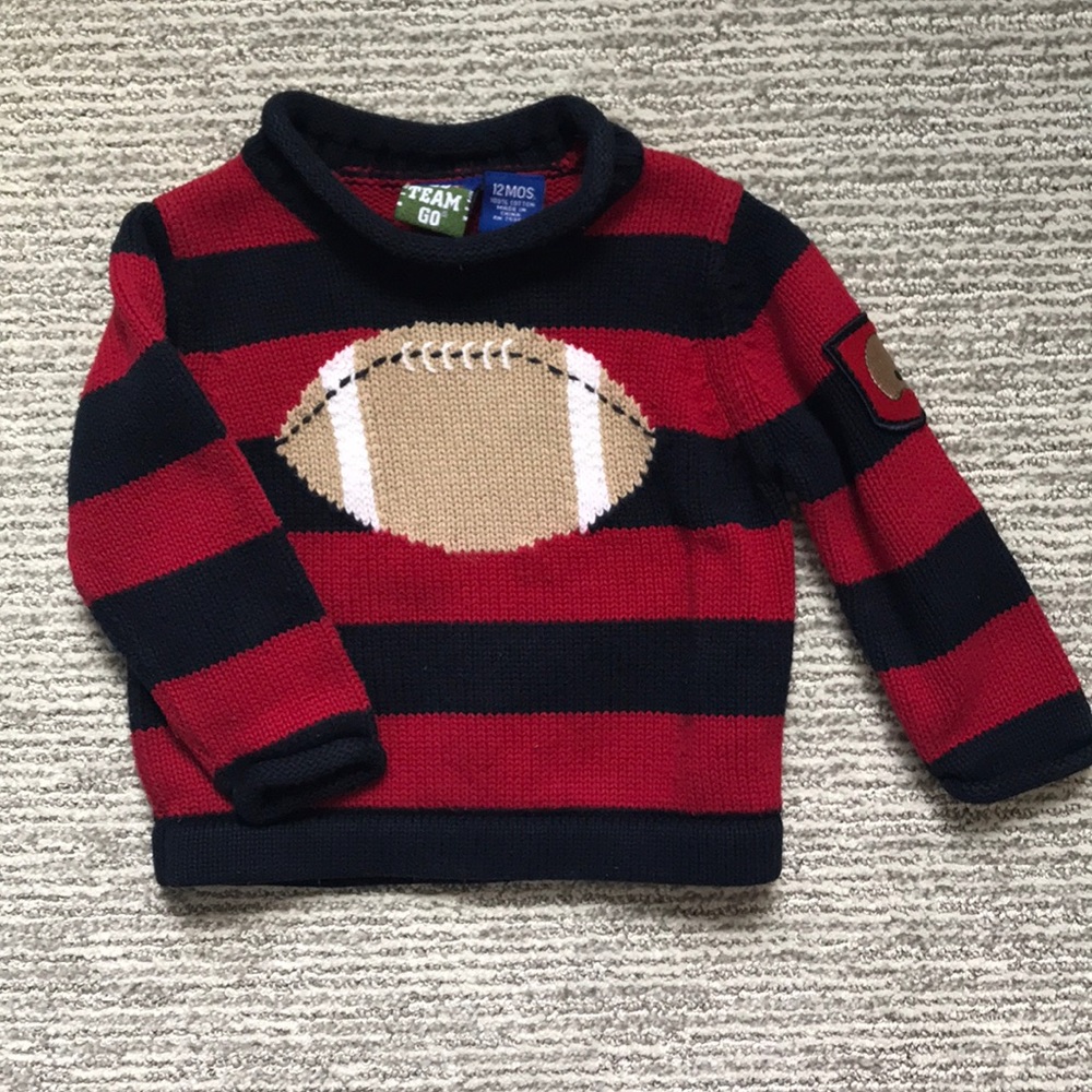 Knit Football Sweater